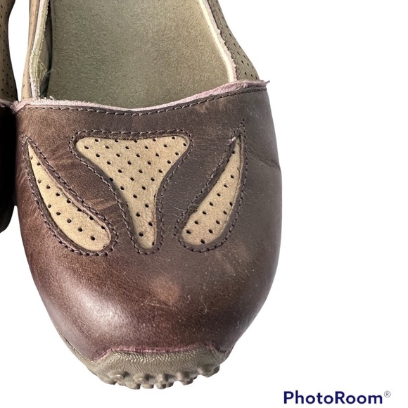 Merrell Oceania Sand Brown and Tan Vibram Ballet Flat Loafer Women's Size 9 - Picture 7 of 15